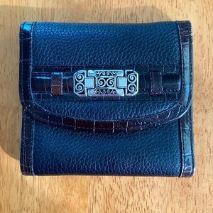 Brighton Black and Brown Leather Wallet